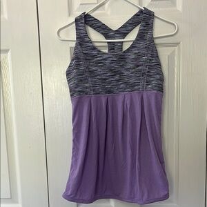 Women's Lululemon Purple Striped Tank Top Ild style
